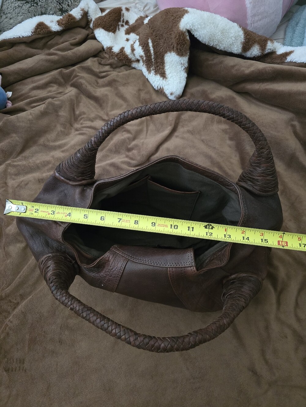 American Darling Rich Brown Leather Hobo Bag - Picture 8 of 9